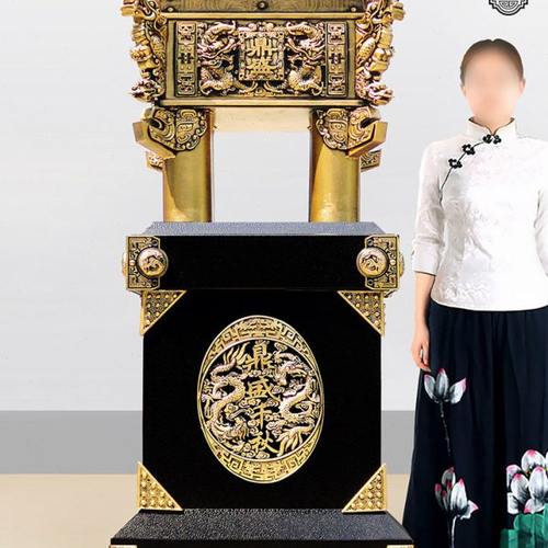 鼎摆件铜大型落地鼎盛千秋龙鼎公司办公室酒店客厅装饰品开业礼品