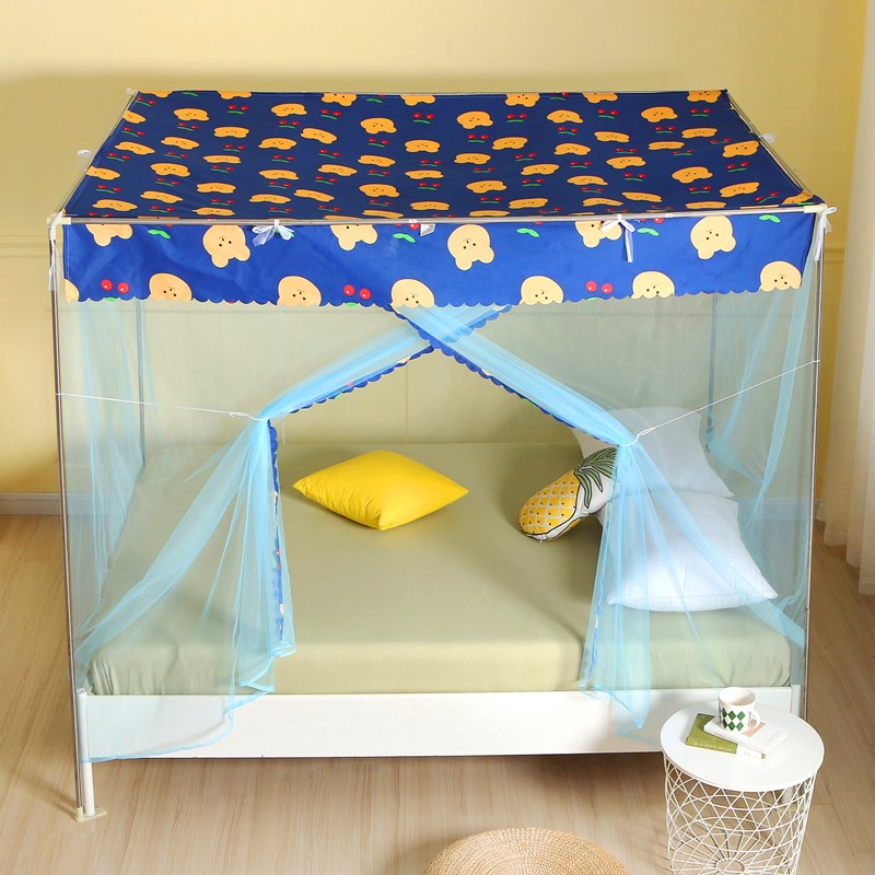 蚊帐家用卧室防尘顶布老式1.5米z双人床大学生宿舍单人床上下铺1.