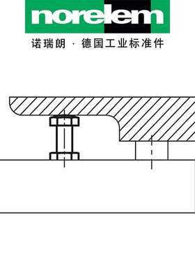 norelem德国原厂直供诺瑞朗NLM02153定位销 不锈钢定位销