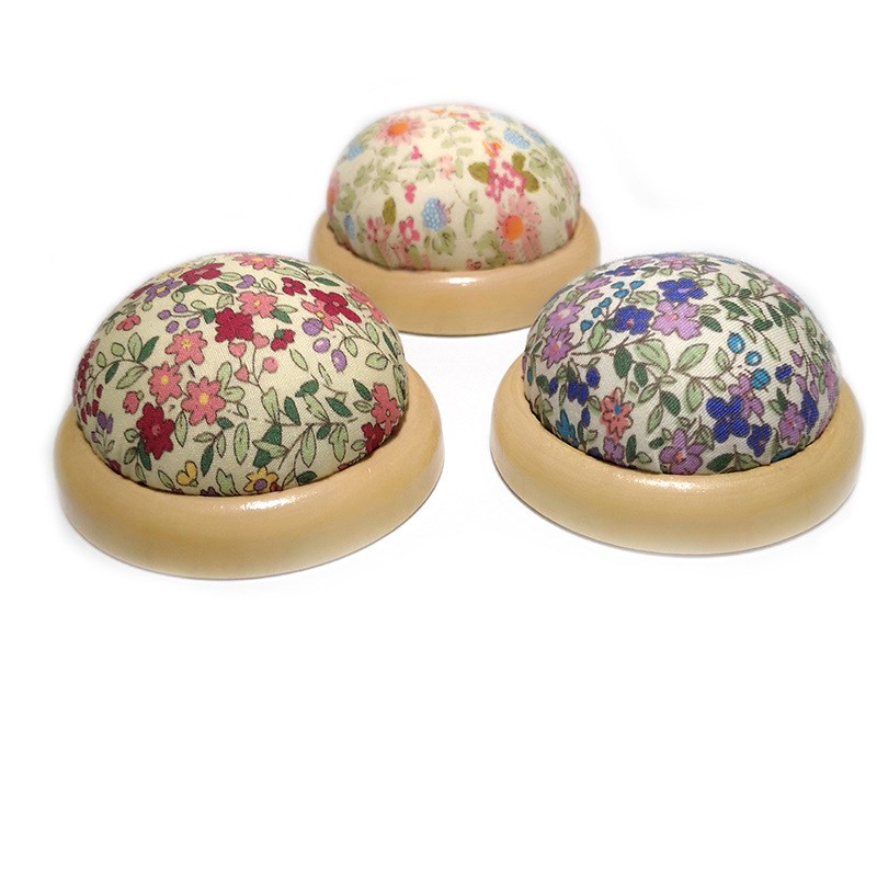 跨境田园风实木底针插针垫插针包手工DIY十字绣缝纫工V具针扎E383