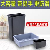 塑料收集框餐盆盆安检筐收餐框酒店餐厅餐车收碗碟盆收筷子废渣桶