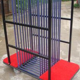 10格玻璃台面转盘车桌面放置架酒店餐厅烤漆移动手推