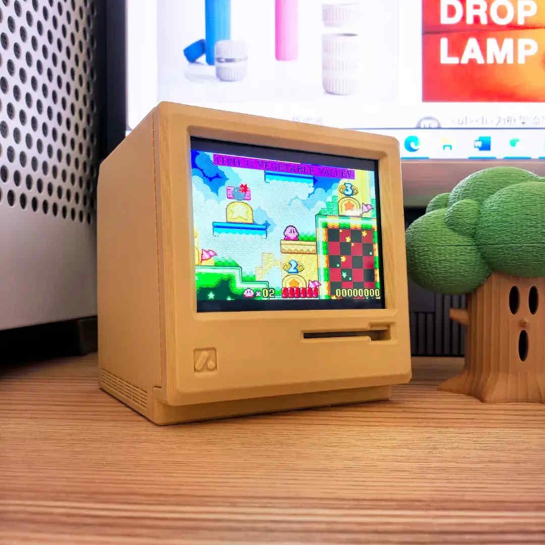 Mac复古麦金塔小电脑外壳3d打印设计摸鱼小副屏游戏机外接显示器