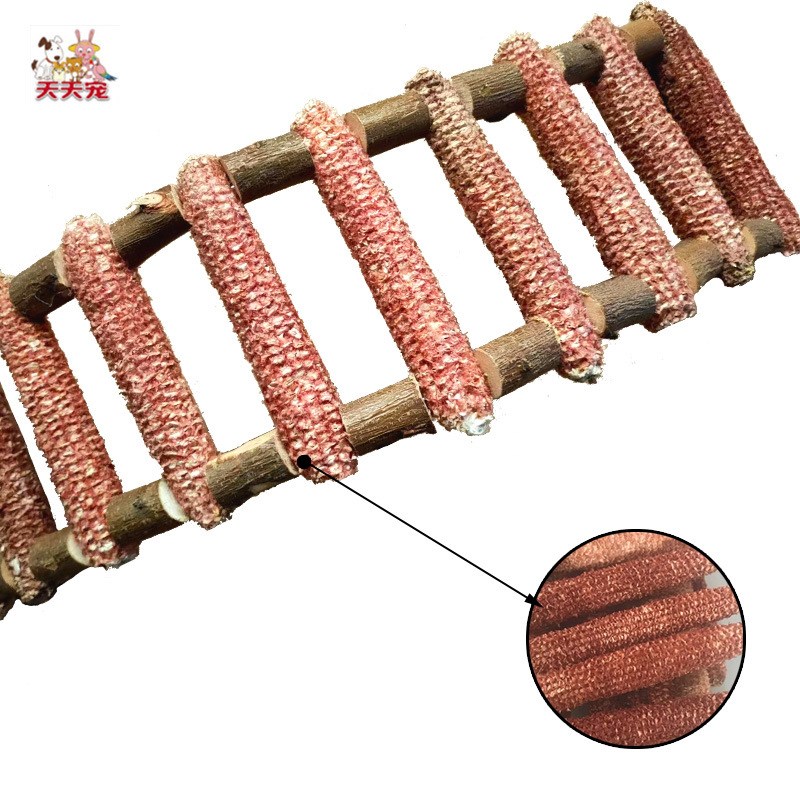 宠物玩具玉米芯鸟吊桥仓鼠躲避y啃咬攀爬娱乐训练益智解闷笼内配