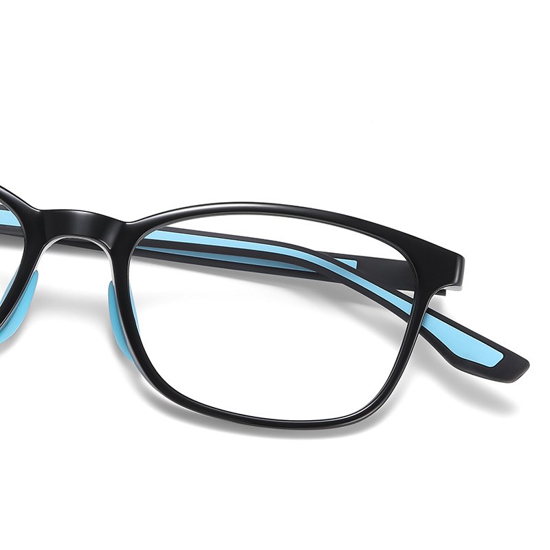 阿莎露新款青少年k近视眼镜框男轻盈舒适双色硅胶镜腿TR90镜架