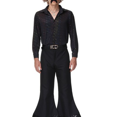 万圣节成人cos迪斯科嘻哈歌手情侣服装舞蹈演出80年代Z复古演出服