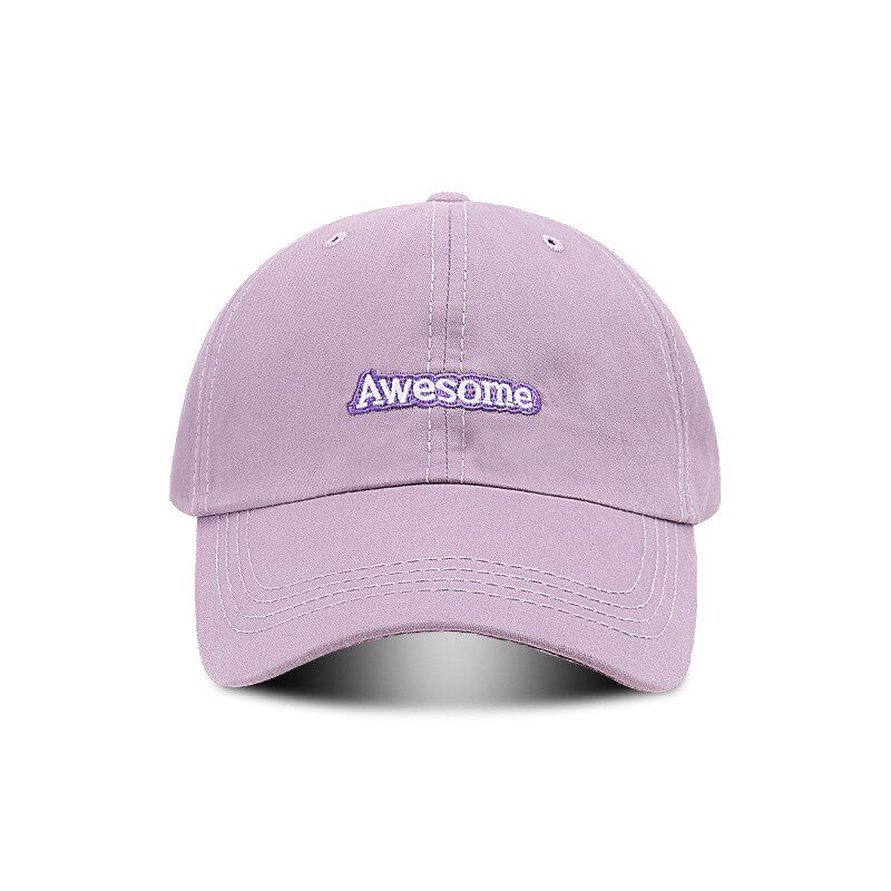 显脸小复古百搭棒k球帽子女英文刺绣宽檐圆脸大脸显瘦情侣鸭舌帽