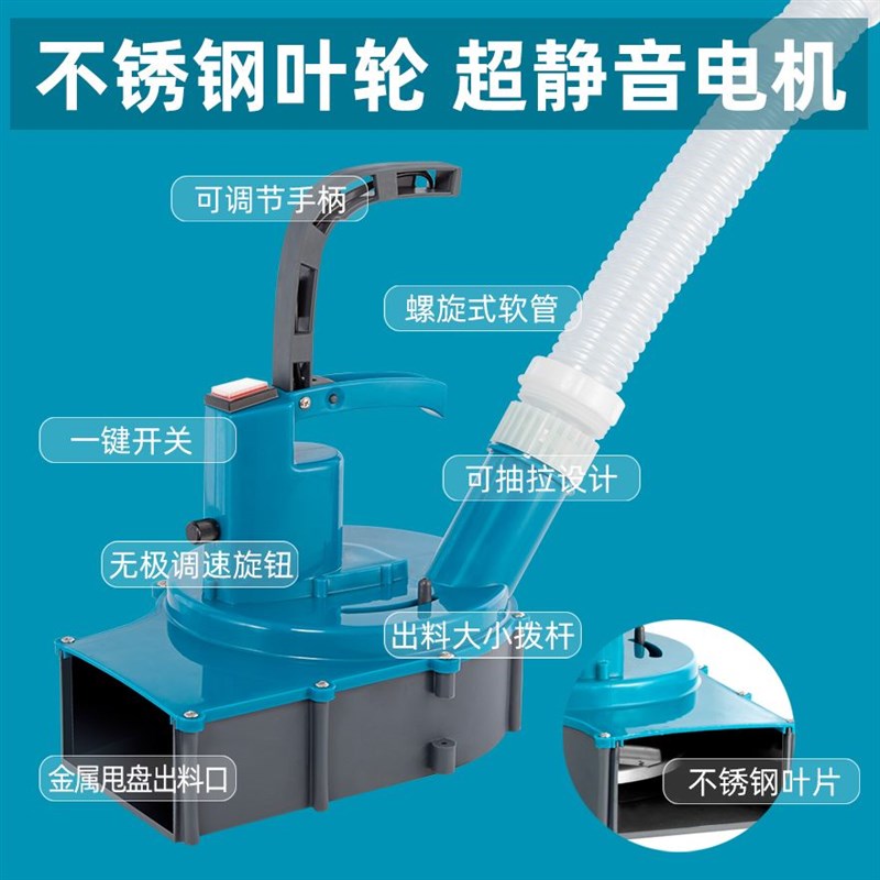 德国进口电动施肥器撒播种肥器撒化肥鱼塘投料农用全自动背负式追