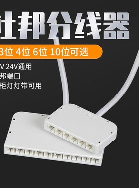 杜邦迷你分线盒电源分路器一分十一分三一分六 一份四端子插头