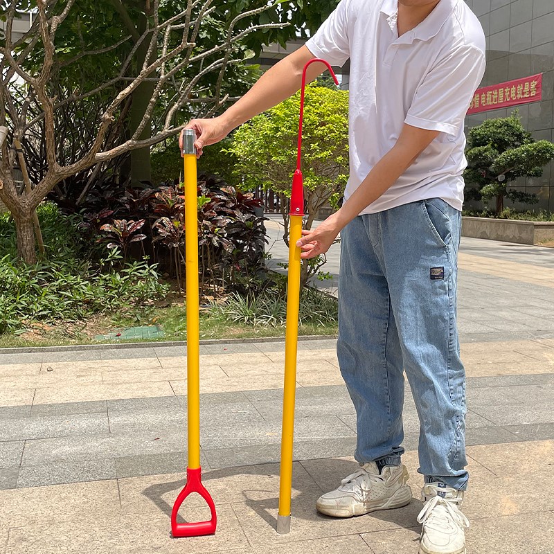 电动车棚绝缘火钩电瓶火灾拖拽拖钩消防小区物业着火钩子拉钩救援