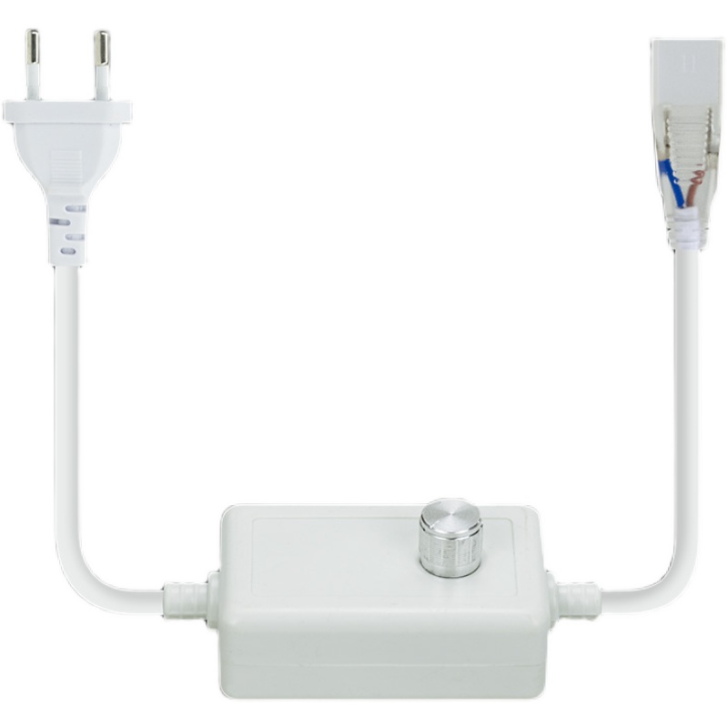 220V高压灯带调光器LED灯条插头单色亮度无极.调压控制器