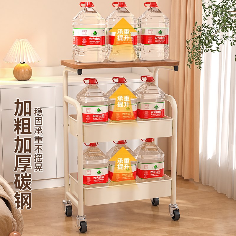 可移动小推车置物架沙发边几零食收纳客厅床边高颜值带轮茶几桌子