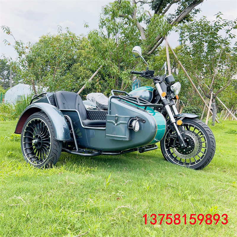 飞翎500边三轮双缸水冷偏三轮侉子摩托车英伦覆古机车侉子可上牌