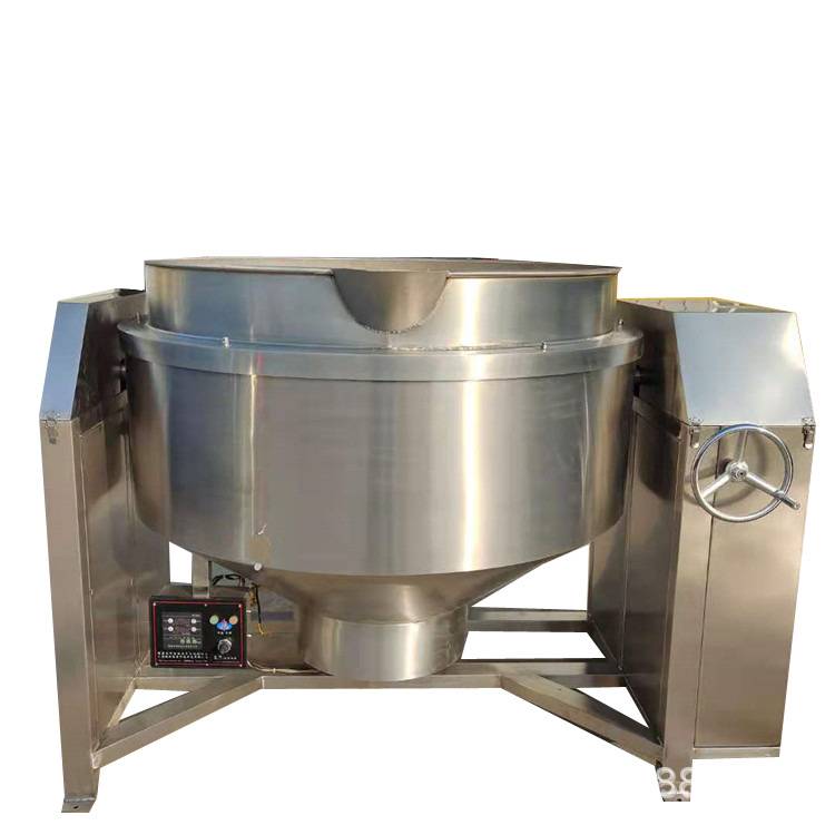 牛肉干燃气加热搅拌夹层锅 商用电加热熬糖锅 厨房设备自动熬汤锅