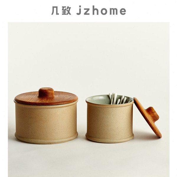 几致陶瓷浴室收纳罐北欧莫兰迪防水棉签首饰杂物收纳桶,收纳整理,化妆刷收纳盒/桶,淘宝优惠券,粉丝福利购,淘宝优惠卷
