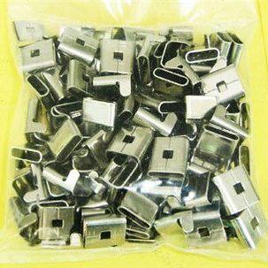 304不锈钢扎扣 不锈钢打包扣 L型搭扣 船用扎带 16mm 100只
