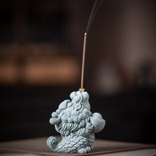 青砂龙系列创意钱龙送宝线香插茶宠摆件室内茶几桌面香薰炉装饰品