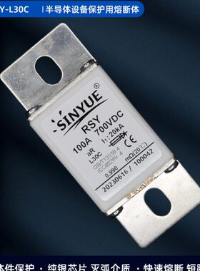 直流熔断器EV 新能源DC700V/750V 50A80A100A125A160A200A250A