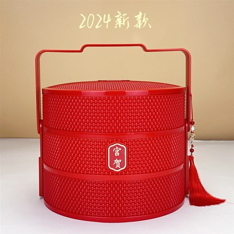 新款月饼包装盒礼盒中式国风手提高档包装空盒子12粒酒店定制