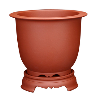 紫砂兰花盆专用古典精品简约桌面地面花卉绿植君子兰绿萝吊兰 包邮