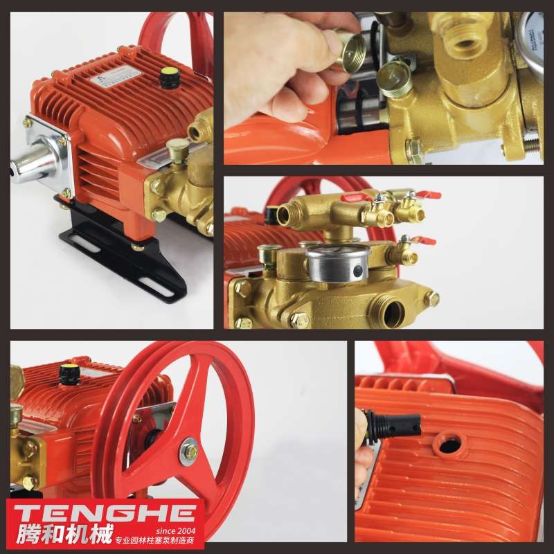 腾和三缸柱塞泵自动卸压TH-26/60型条纹加厚农用高压打药机陶瓷泵