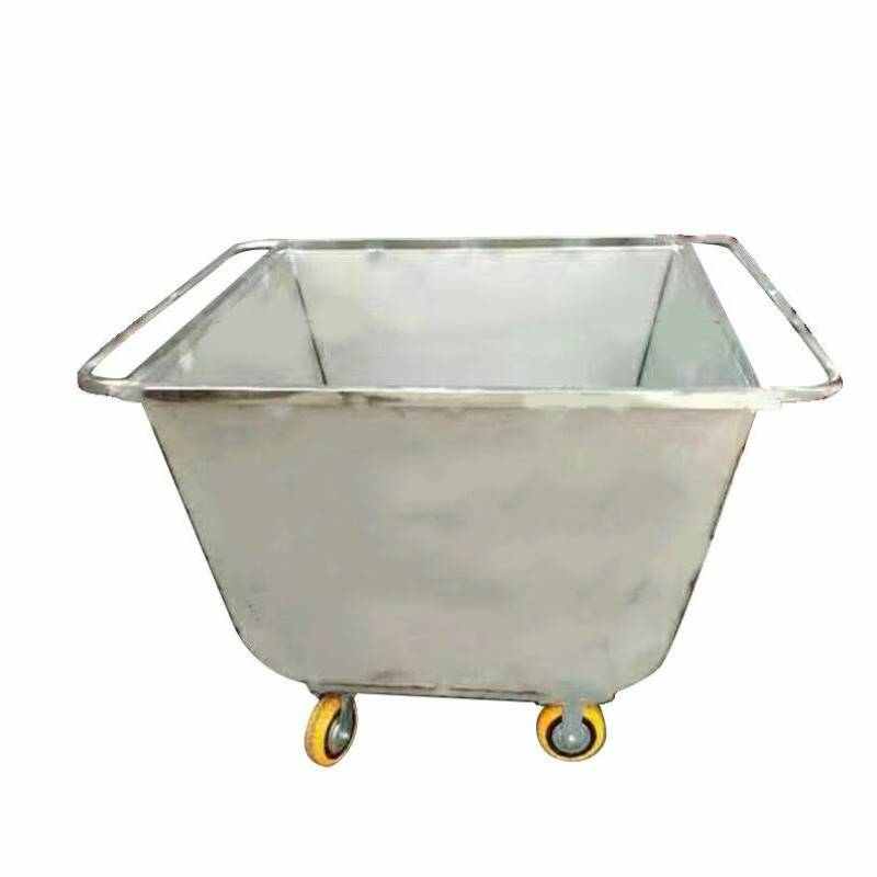 樵牧人不锈钢饲料车手推车养殖场推料车养猪喂饲料推车猪场喂猪料