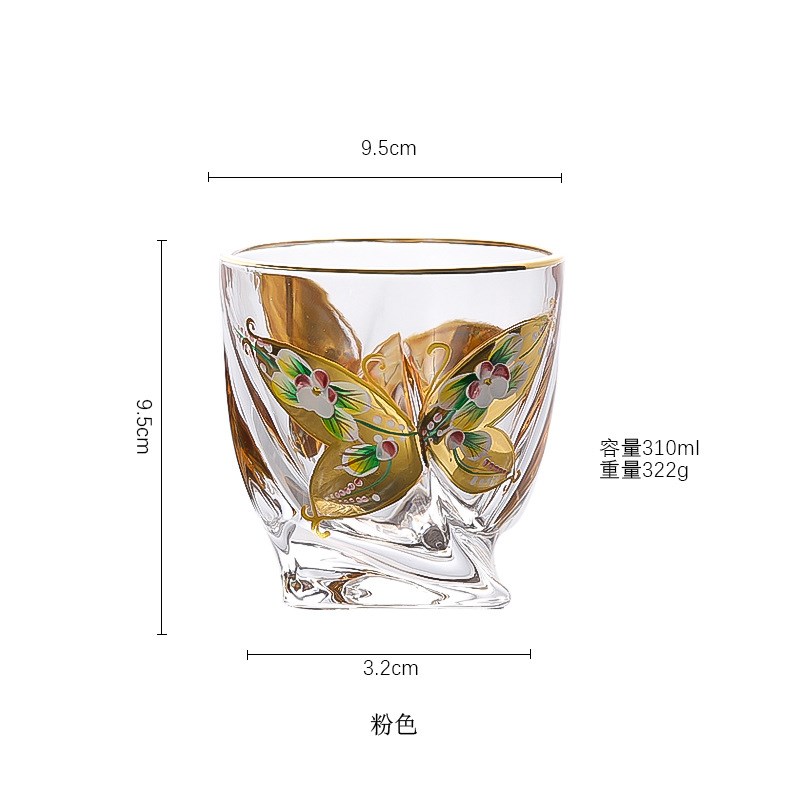 水晶玻璃威士忌杯啤酒杯描金珐琅彩洋酒杯酒樽酒壶酒瓶酒具套装