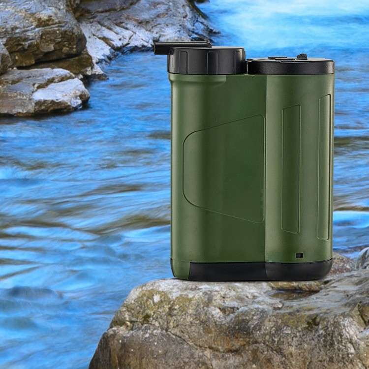 泉基单兵电动泵式户外滤水器野外野露营水过滤器旅行便携式净水器