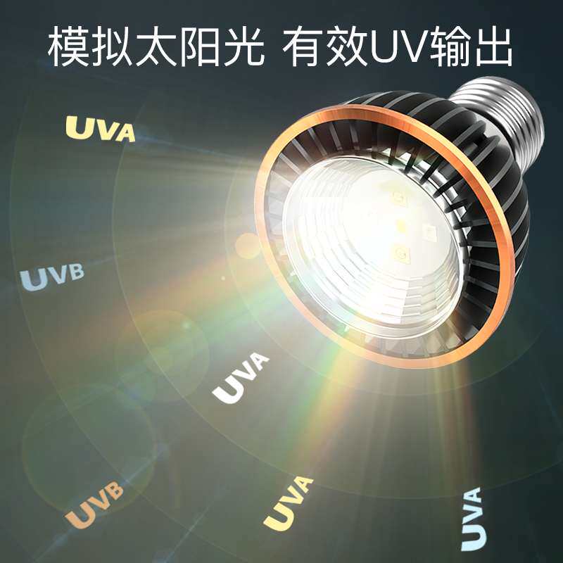 新型取暖灯泡宠物保暖灯爬宠加热夜灯龟缸灯乌龟晒背灯usb杀
