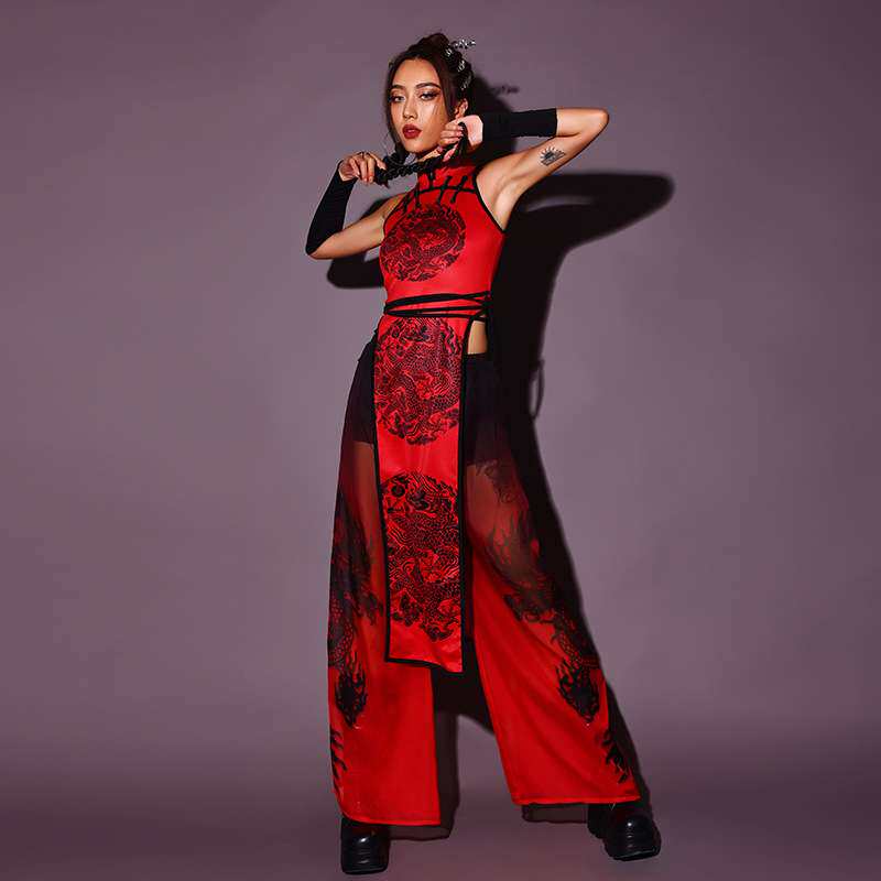 商演爵士舞服装女演出服酒吧bgo性感ds演出服中国风女团演出服装