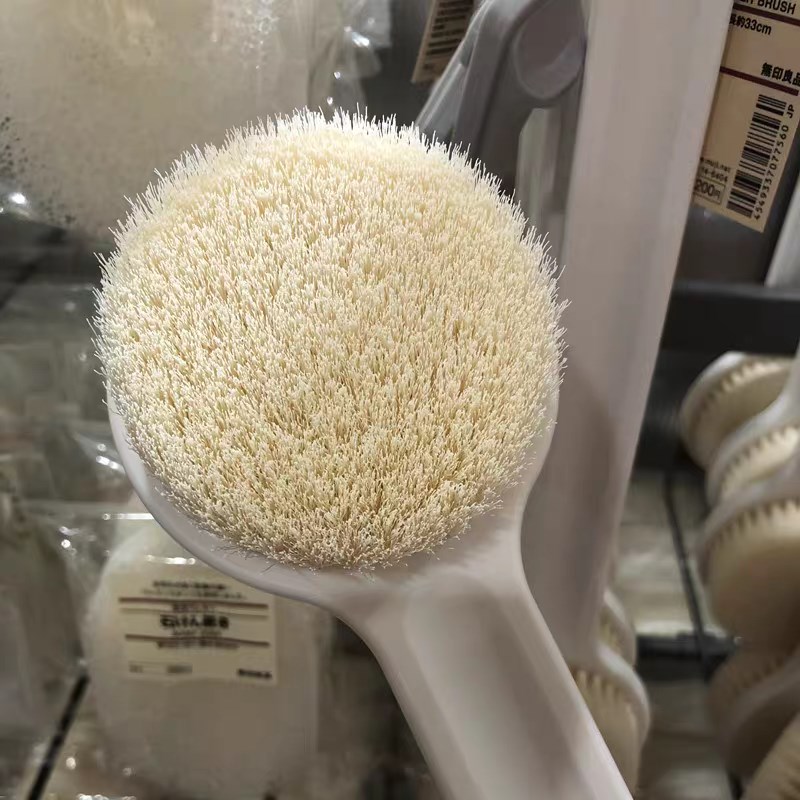 洗澡刷日本无印软毛搓澡刷子搓背神器同款长柄沐浴刷磨砂膏身体刷