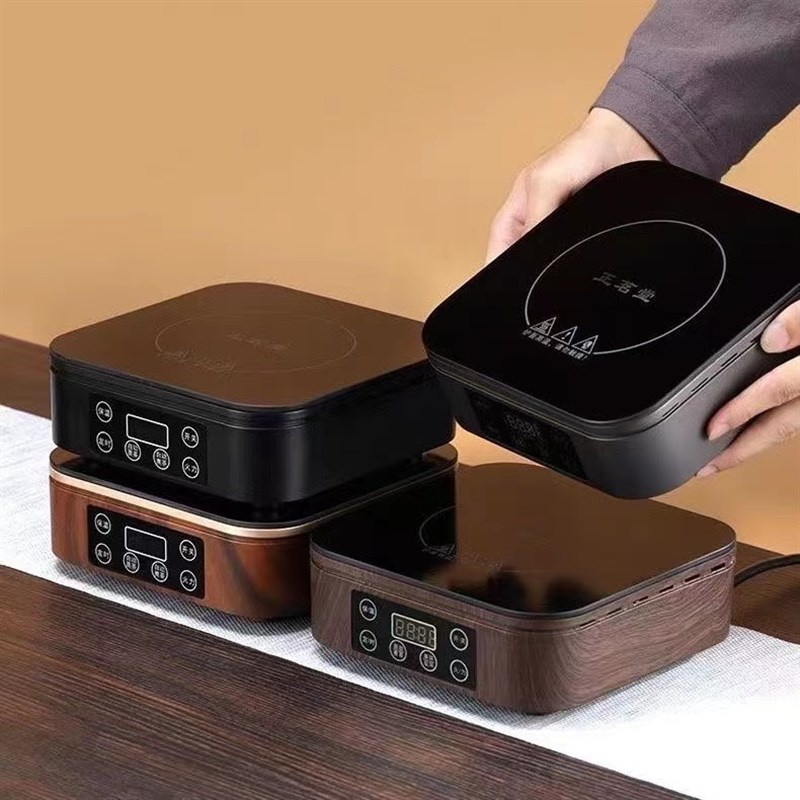 正茗堂新款1500W方形触摸电陶炉迷你泡茶器家用多功能电热炉