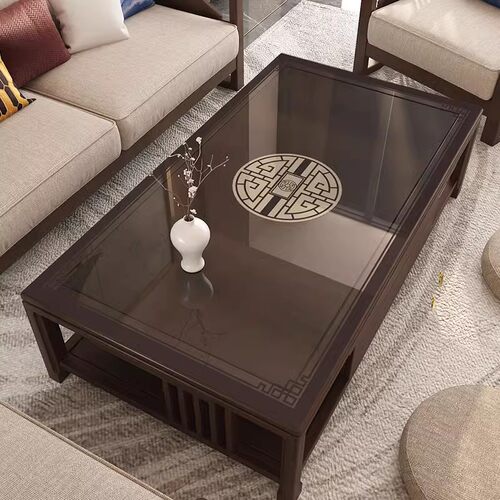 软玻璃水晶板新款中式桌垫pvc茶几垫餐桌布透明防水防油防烫免洗