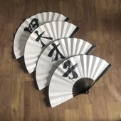 四大才子走丢了小品扇子相声广告元 旦春节晚会春晚古风图案折扇