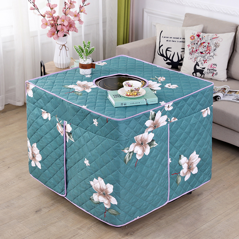 烤火炉罩套正方形电炉烤火桌罩套电火炉套电炉套罩电烤炉桌布罩子