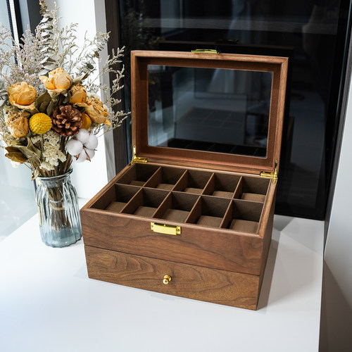 复古多层大容量手表收纳盒