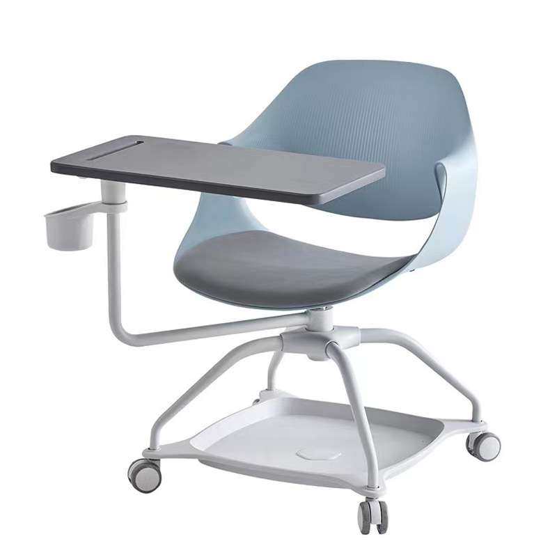 多功能培训椅多媒体教室讨论椅写字板办公椅一体会议书写椅课桌椅