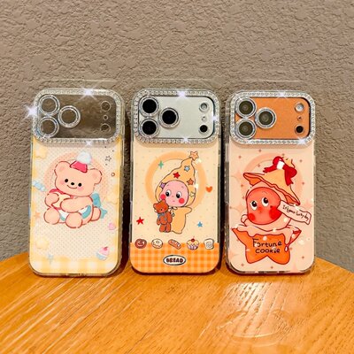 卡通磁吸款适用苹果17promax手机保护壳iphone1/15pro全包镜头膜16pm防摔