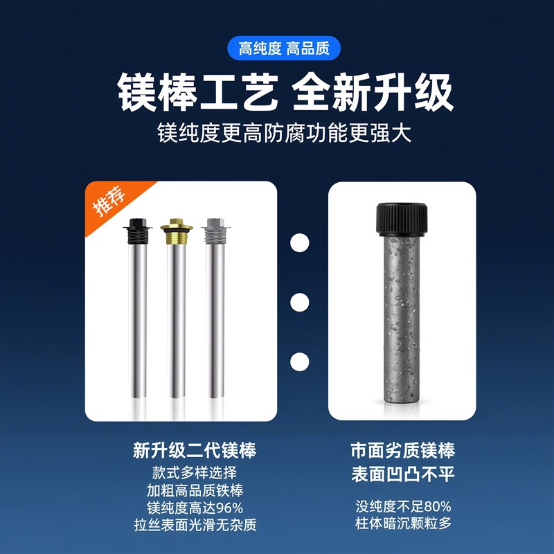 海尔电热水器镁棒40升50升60升80升排污除垢专用防腐阳极镁棒配件