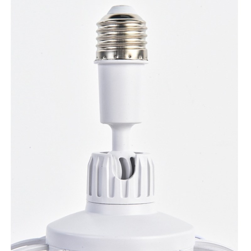 led水晶万向360度转向e27螺口吊扇灯遥控厨房高亮节能家用风扇灯