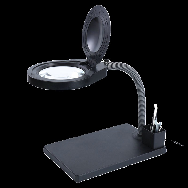 台式带灯20倍放大镜手机电路板维修阅读看报扩大镜360度旋转高清