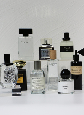 简约样板间女士香水香氛道具  衣帽间搭配组合化妆台软装饰品摆件