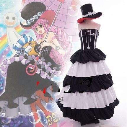 海贼王cosplay裙子 幽灵公主 佩罗纳cos服 佩罗娜cosply服装