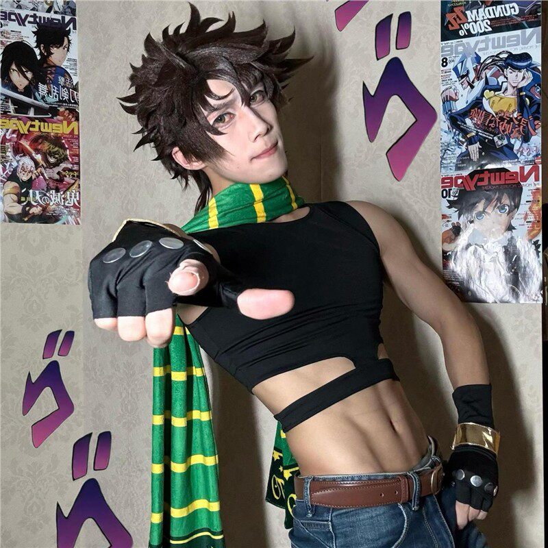 现货jojo的奇妙冒险乔瑟夫乔斯达cos乔瑟夫乔斯达cos服二乔cos服