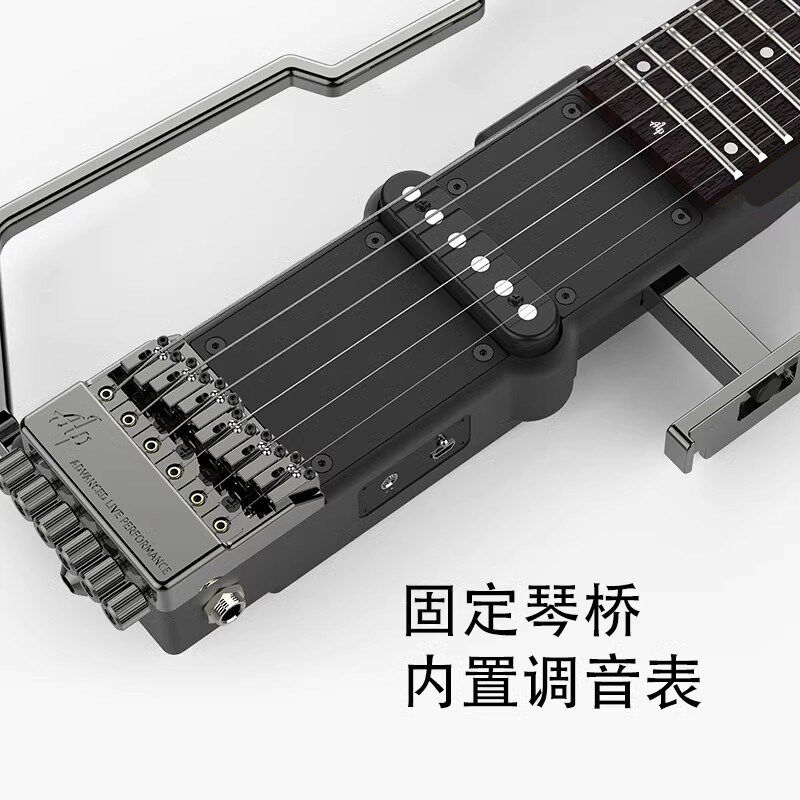 L F便携无头电吉他静音初学入门演出旅行电吉他