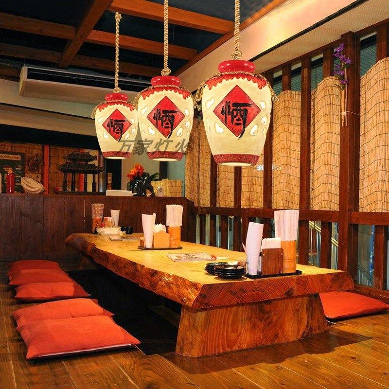复古个性酒吧茶楼酒馆酒坛灯客栈吧台火锅店卡座麻绳吊灯,家装灯饰光源,客厅吊灯,淘宝优惠券,粉丝福利购,淘宝优惠卷