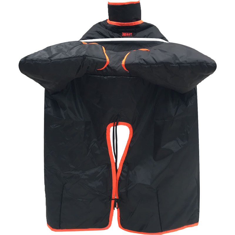 澎杉男摩托车挡风被冬季加绒加厚衣罩踏板110弯梁125 150跨骑防水