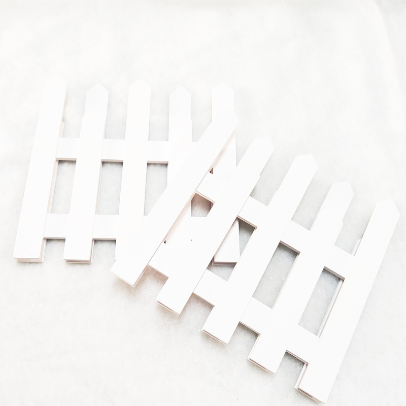 现货速发202耶诞树橱窗装饰围栏1.2米白色栅栏耶诞雪弗板围栏商场