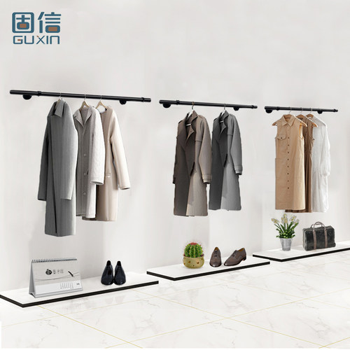 固信阳台不锈钢固定晾衣杆32加粗晒衣架顶装简易挂晒衣杆单杆黑色