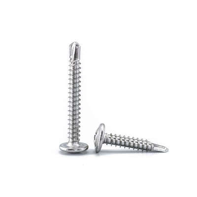 钻尾螺丝0司 不锈钢30燕尾扁头盒装螺钉大十字自攻自 圆头钻41华4